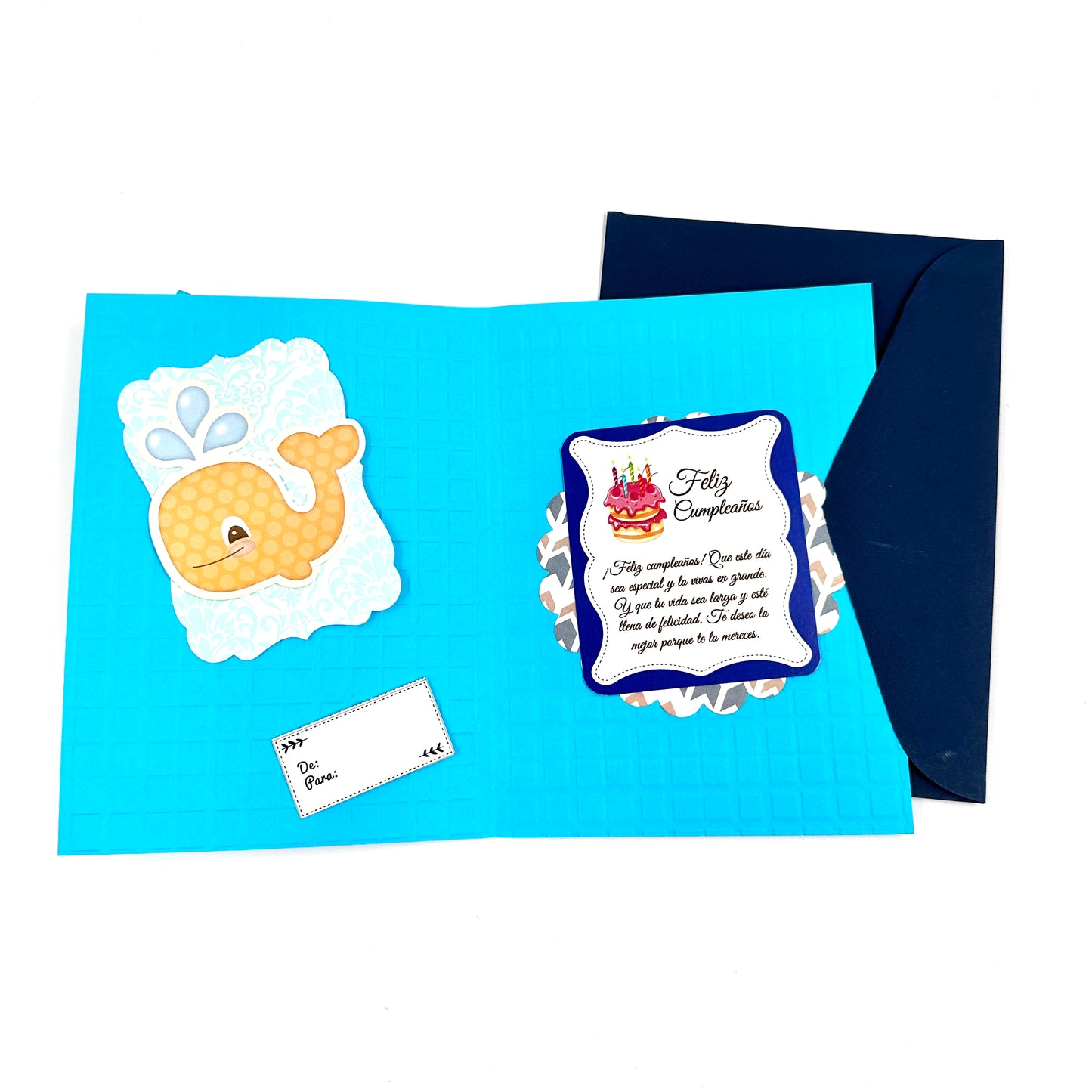 Tarjeta de regalo con decorración para niños