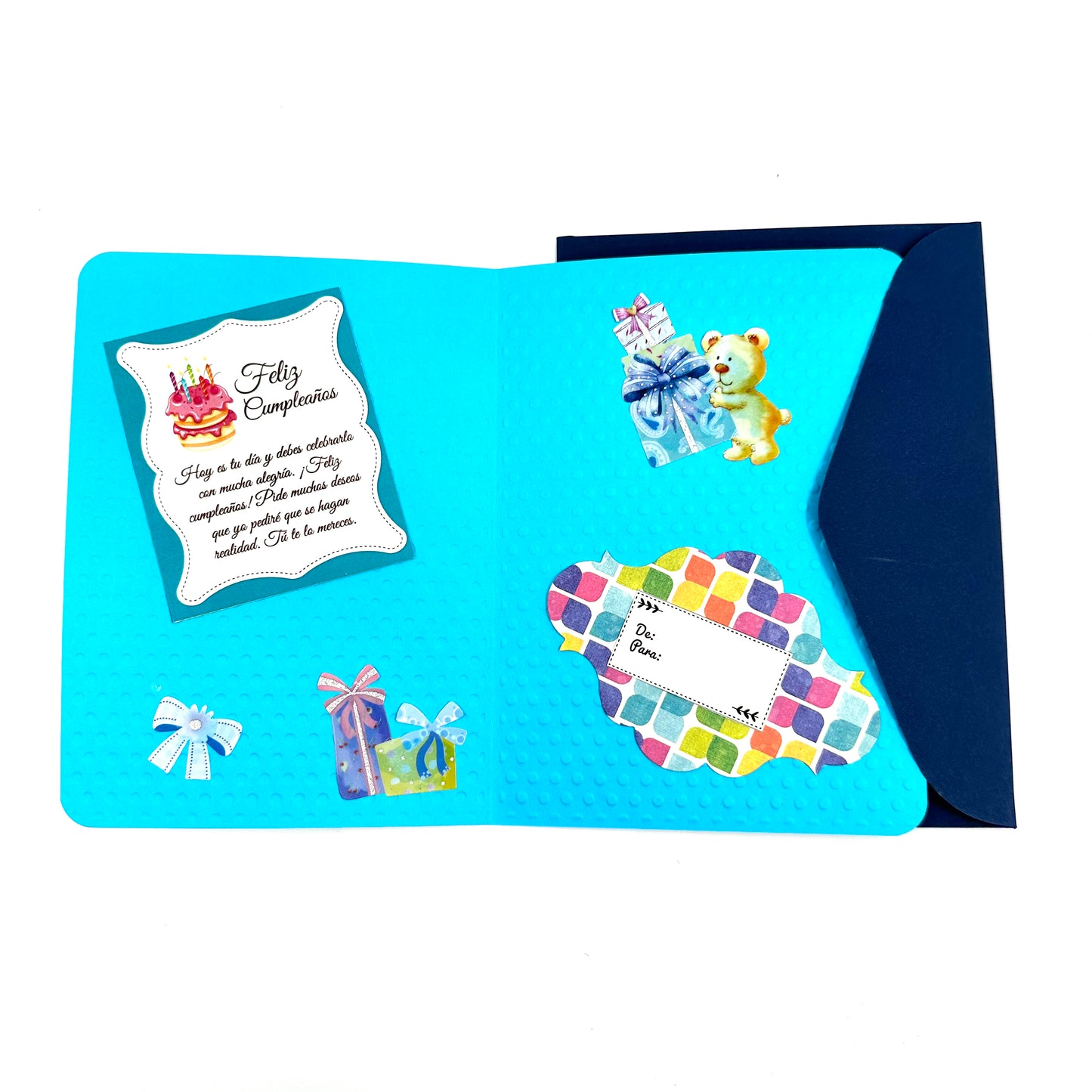 Tarjeta de regalo con decoración de elefante