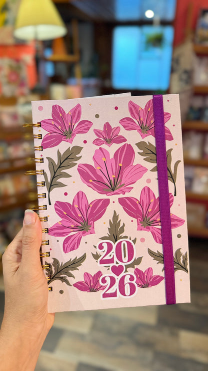 Agenda Premium Flores Vintage