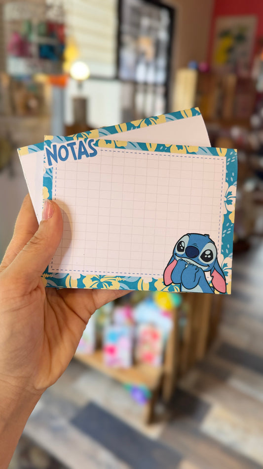 💙 Blokcito de Notas Mini – Stitch