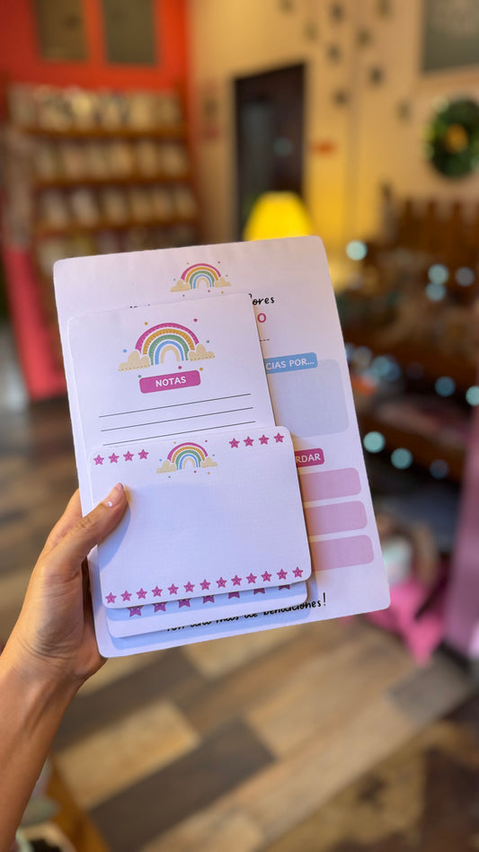 Block de notas - Arco Iris
