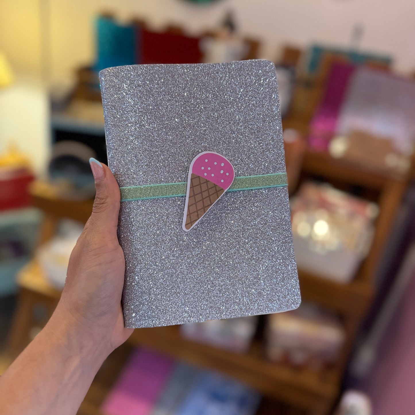 Libreta con diseño de helado