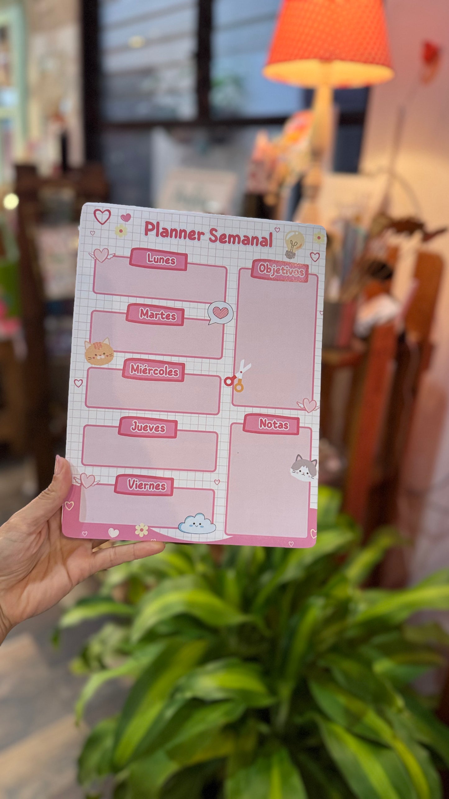 Block de notas - Rosado Cat